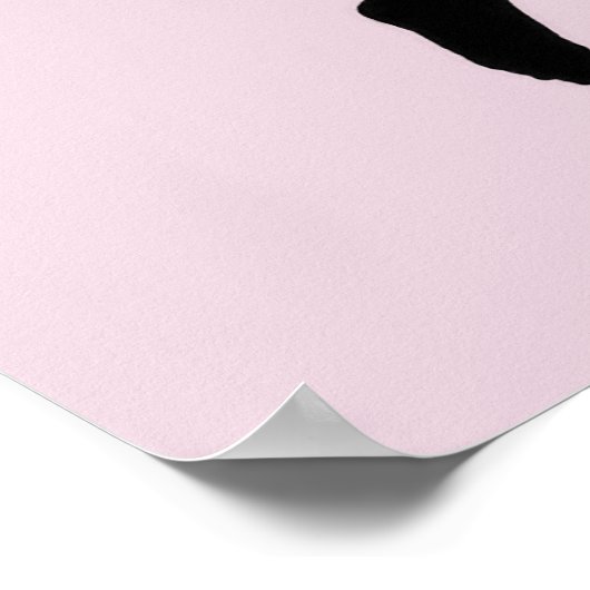 Dancer Retire Silhouette - Gepersonaliseerd Poster (Hoek)