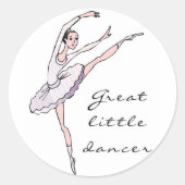 Dancer Ronde Sticker (Voorkant)