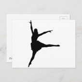 Dancer Silhouette Briefkaart (Voorkant / Achterkant)