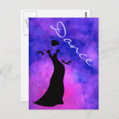Dancer Silhouette Briefkaart (Voorkant / Achterkant)