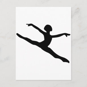 Dancer Silhouette Briefkaart