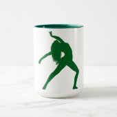 Dancer Silhouette Coffee Mok (Midden)