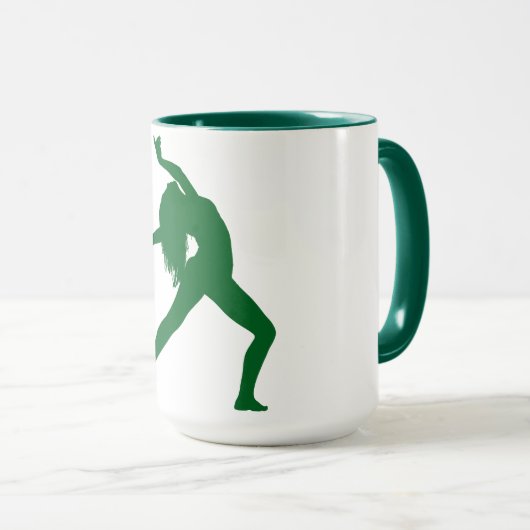 Dancer Silhouette Coffee Mok (Voorkant rechts)