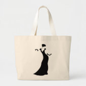 Dancer Silhouette Grote Tote Bag (Voorkant)