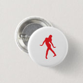 Dancer Silhouette Patches & Buttonnen Ronde Button 3,2 Cm (Voorkant /achterkant)