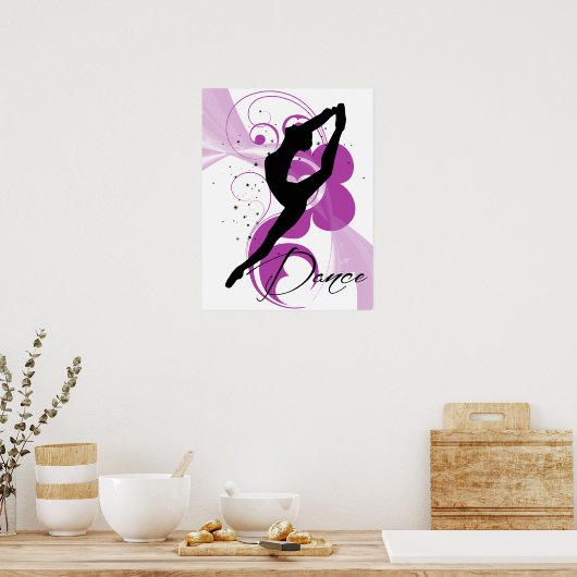 Dancer Silhouette Poster (Keuken)