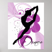 Dancer Silhouette Poster (Voorkant)