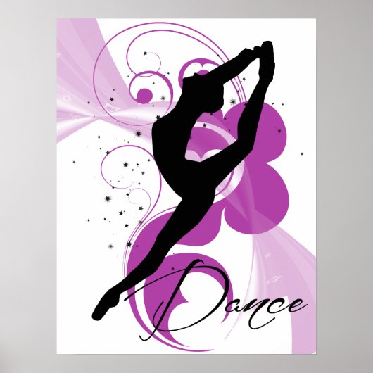 Dancer Silhouette Poster (Voorkant)
