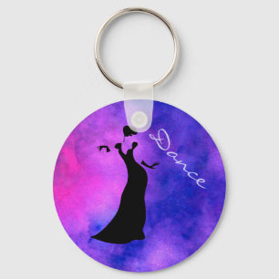 Dancer Silhouette Sleutelhanger