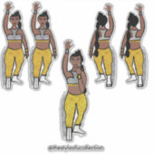 Dancer Silver Gold #1 Sticker (Voorkant)