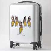 Dancer Silver Gold #1 Sticker (Koffer)