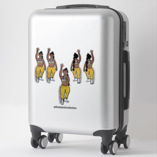 Dancer Silver Gold #1 Sticker (Koffer)