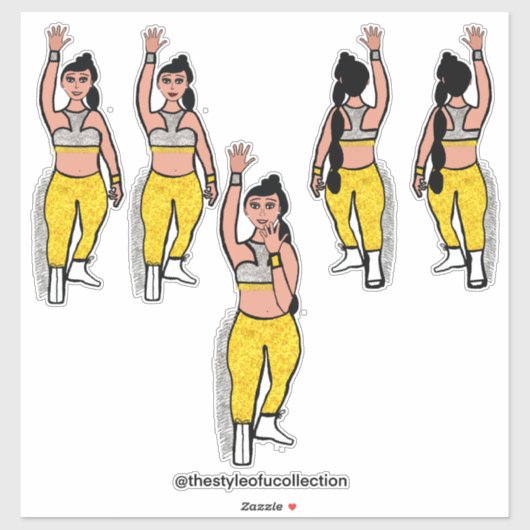 Dancer Silver Gold #2 Sticker (Vel)