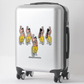 Dancer Silver Gold #2 Sticker (Koffer)