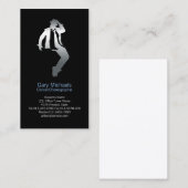 Dancer Silver Silhouette Dancer Visitekaartje (Voorkant / Achterkant)