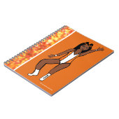 Dancer Sinaasappel Spark Notitieboek #1 (Linkerzijde)