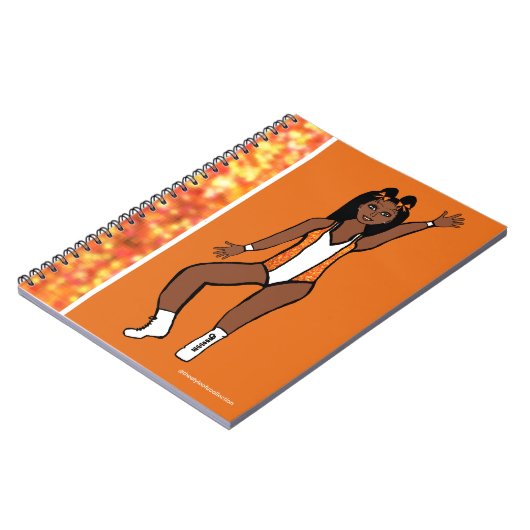 Dancer Sinaasappel Spark Notitieboek #1 (Linkerzijde)