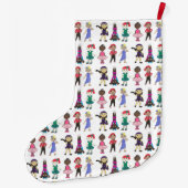 DANCER Speciaal Paars-roze ballet Tap Jazz Grote Kerstsok (Achterkant)