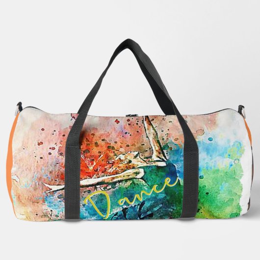 Dancer splatter gepersonaliseerd plunjezak (Voorkant)