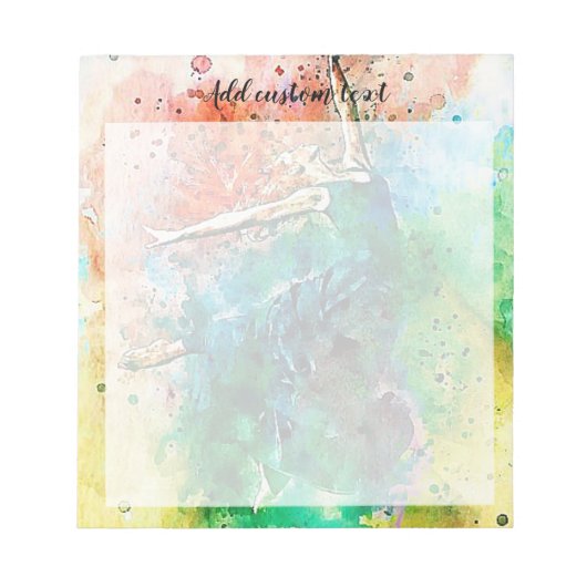 Dancer splatter notitieblok (Voorkant)