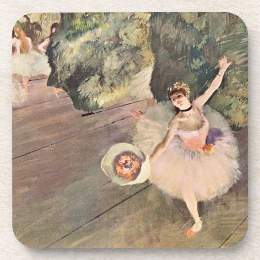 Dancer / Ster van de ballet - Degas schilderen Bier Onderzetter (Voorkant)