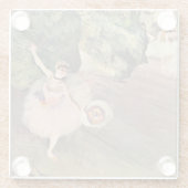 Dancer / Ster van de ballet - Degas schilderen Glazen Onderzetter (Achterkant)