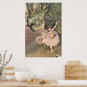 Dancer / Ster van de ballet - Degas schilderen Poster (Keuken)
