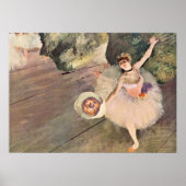 Dancer / Ster van de ballet - Degas schilderen Poster (Voorkant)