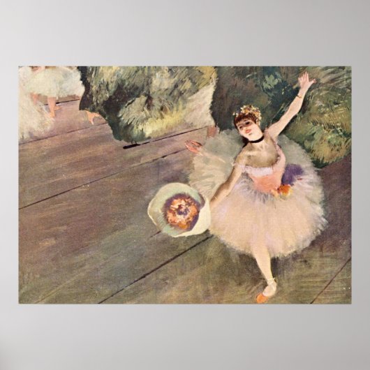 Dancer / Ster van de ballet - Degas schilderen Poster (Voorkant)