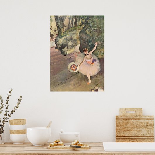 Dancer / Ster van de ballet - Degas schilderen Poster (Keuken)