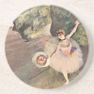 Dancer / Ster van de ballet - Degas schilderen Zandsteen Onderzetter