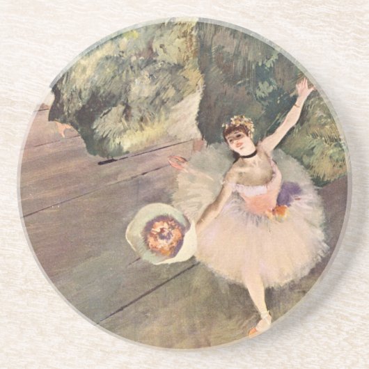 Dancer / Ster van de ballet - Degas schilderen Zandsteen Onderzetter (Voorkant)