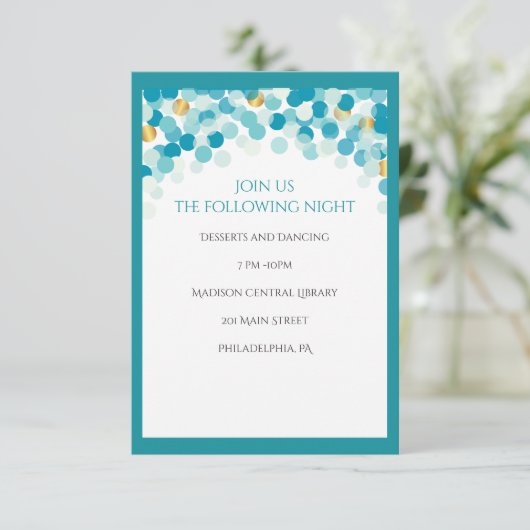 DANCER STIPPEN Bat Mitzvah Uitnodiging (Staand voorkant)