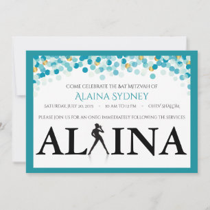 DANCER STIPPEN Bat Mitzvah Uitnodiging