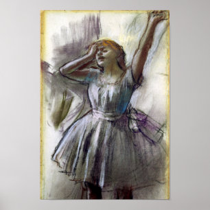 Dancer Stretching by Degas Poster