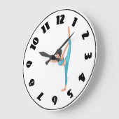 Dancer Stretching Clock Grote Klok (Hoek)