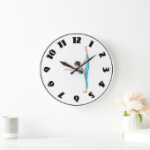 Dancer Stretching Clock Grote Klok (Huis)