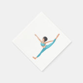 Dancer Stretching Dance Exerction Paper Napkins Servet (Hoek)