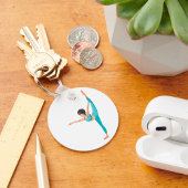 Dancer Stretching Dance-Sleutelhanger Sleutelhanger