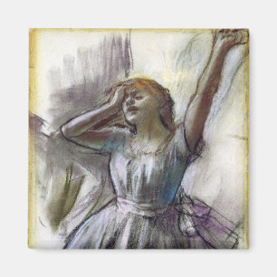 Dancer Stretching door Degas Magneet