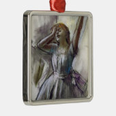 Dancer Stretching door Degas Metalen Ornament (Rechts)