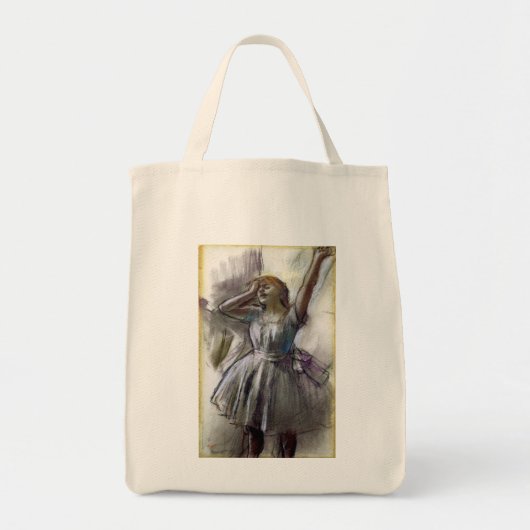 Dancer Stretching door Degas Tote Bag (Voorkant)