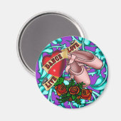 Dancer Tattoo Magnet (Voorkant / Achterkant)