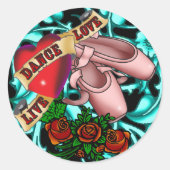 Dancer Tattoo Sticker (Voorkant)