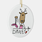 Dancer the Reindeer Kerstkeepomwille Ornament (Rechts)
