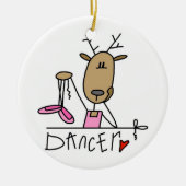 Dancer the Reindeer Kerstkeepomwille Ornament (Voorkant)