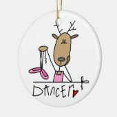 Dancer the Reindeer Kerstkeepomwille Ornament (Links)