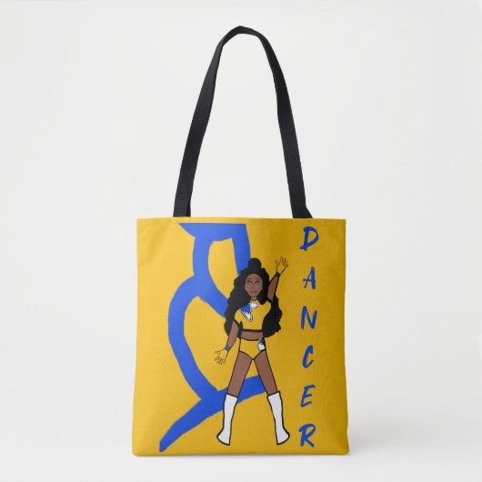 Dancer Twee Kleur Tas Geel & Blauw (Voorkant)