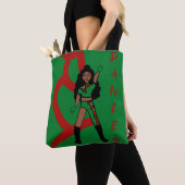 Dancer Twee Kleur Tas Rood & Groen (Dichtbij)