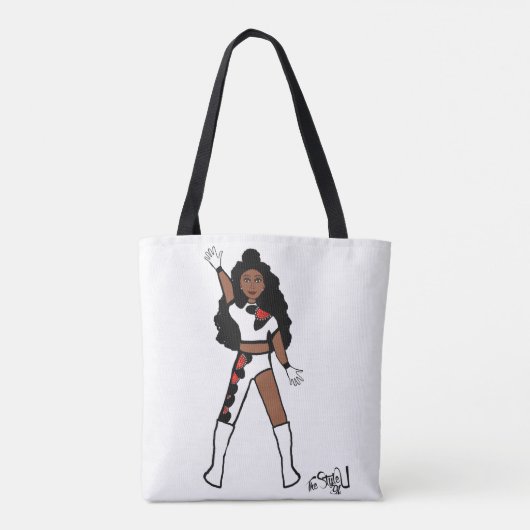 Dancer Twee Kleur Tas Rood & Wit (Achterkant)